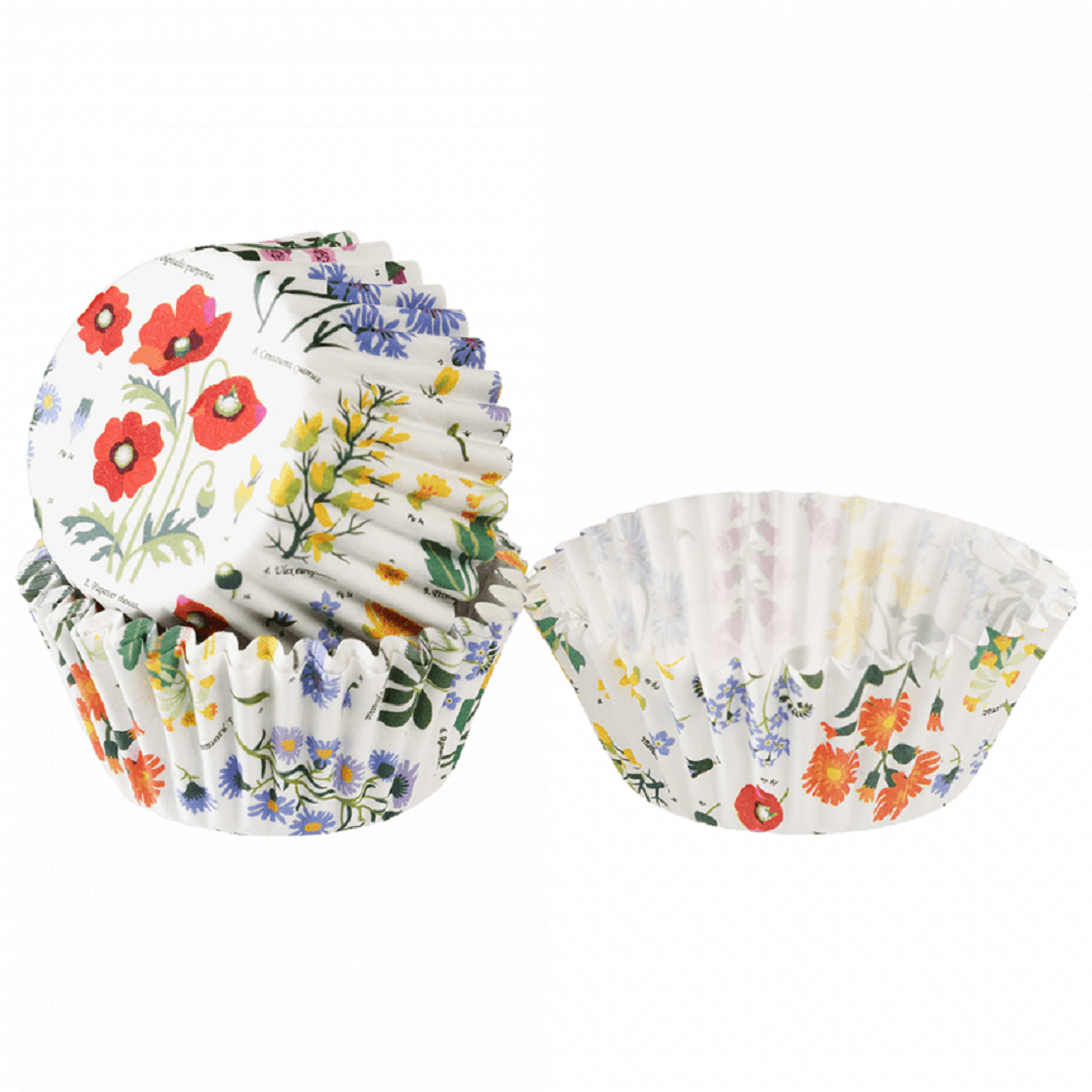 Cupcake Cases in Wildflower Design