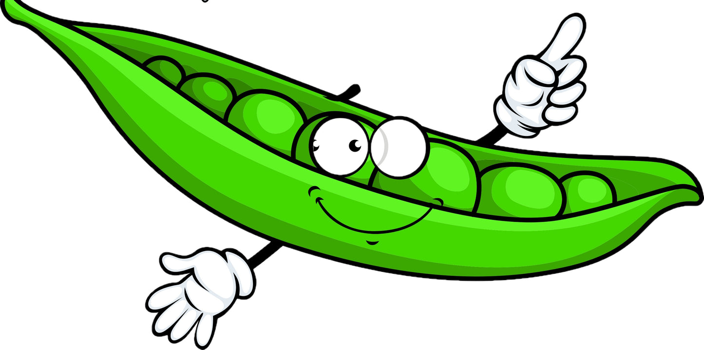 Pea Seeds in a Seedlings Tube