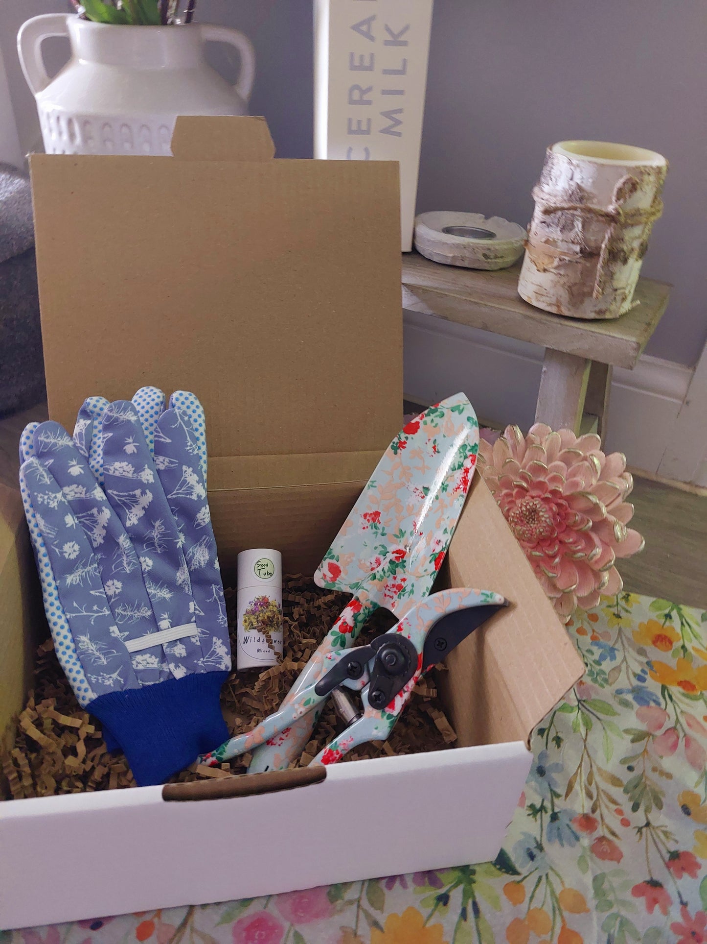 Wildflower and Rose Floral Gift Set