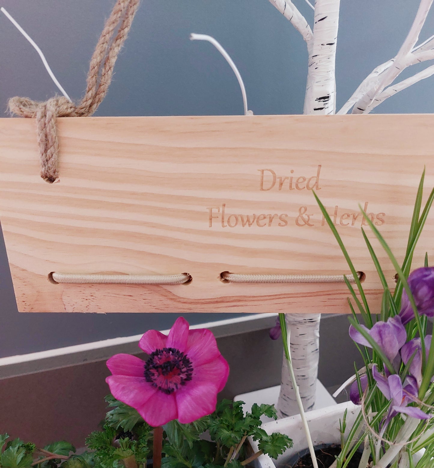Flowers & Herb Drying Rack with rope