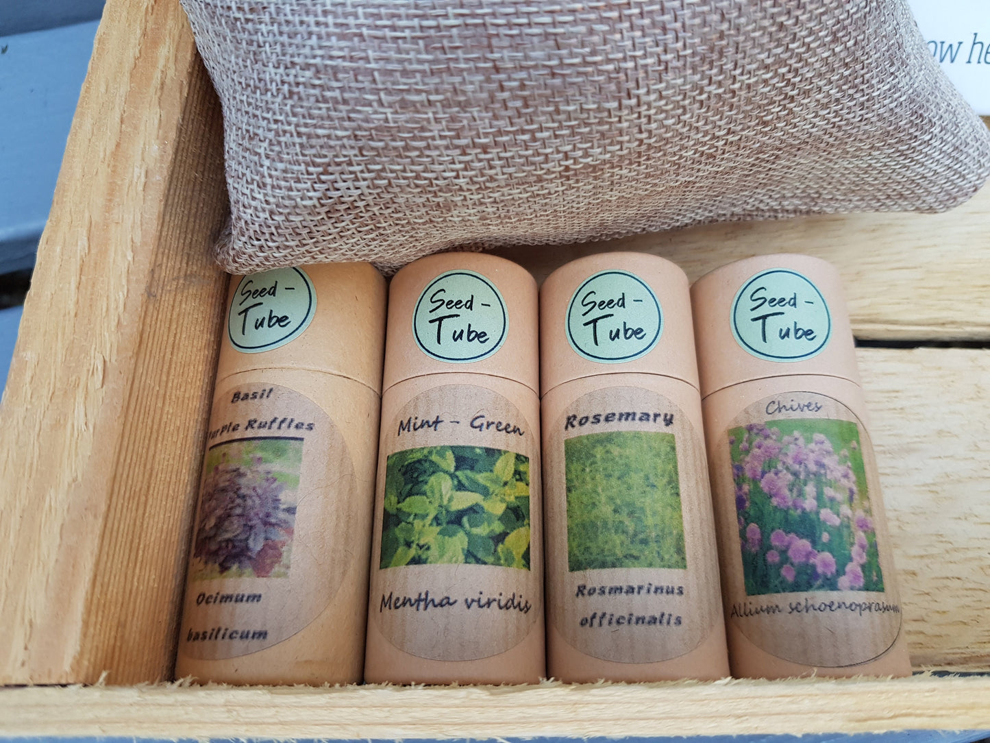 Herb Seed-Tubes (Rosemary, Mint, Basil & Chives)