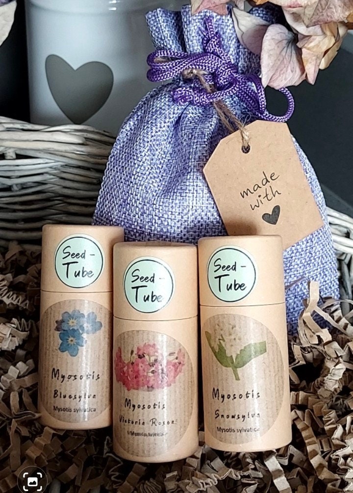 Forget Me Not Gift Set with flower seeds