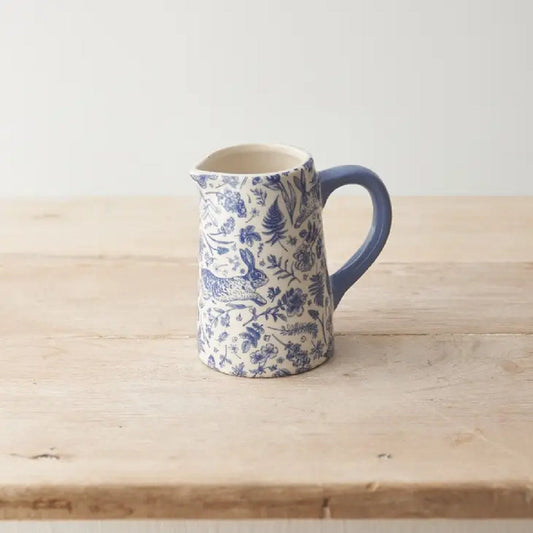 Floral Jug in Blue Hare Design