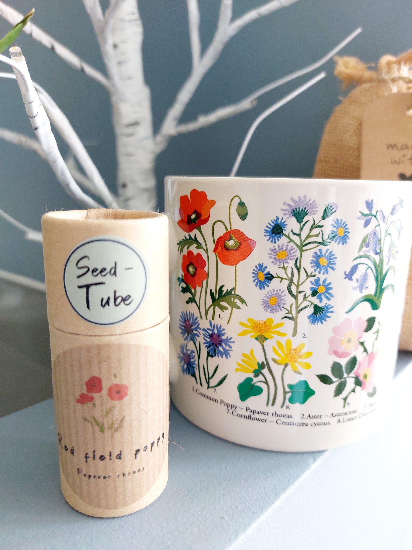 Poppy Seeds Gift Set with Ceramic Mug