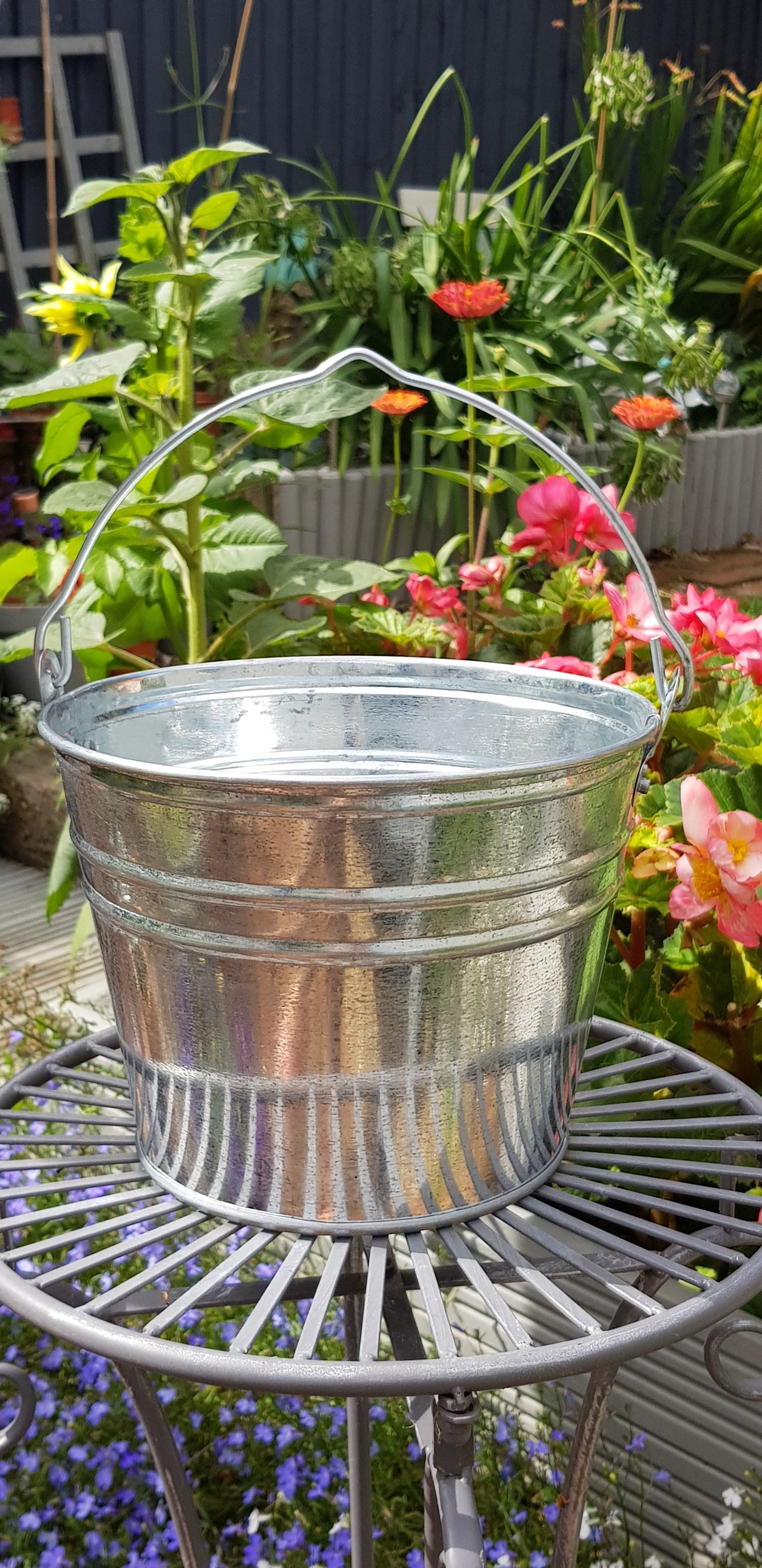 Zinc Collection - 4 Planters with handles