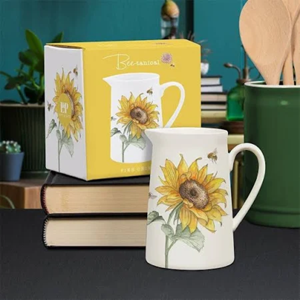 Bee-Tanical Sunflower Jug