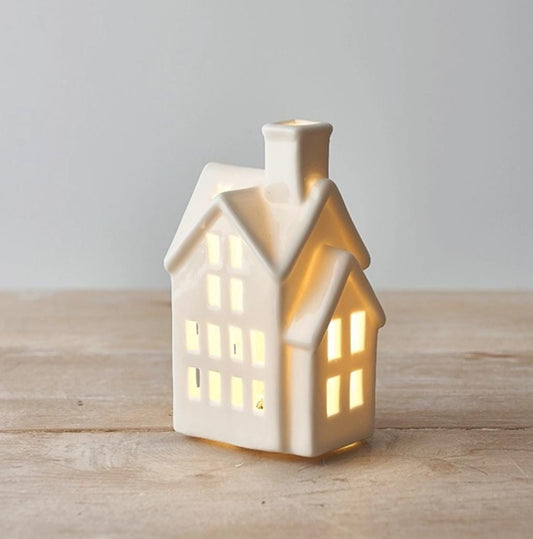 Ceramic White House (LED)