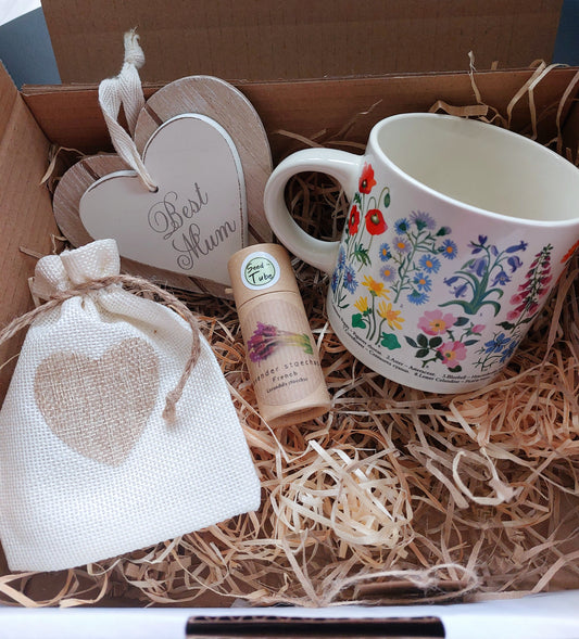 Mothers Day Gift Set with Wildflower Mug